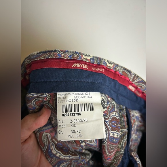 Meyer Fabric by Cramer Olive Green Men's jeans Size 30x32 minimalist neutral - Picture 11 of 15